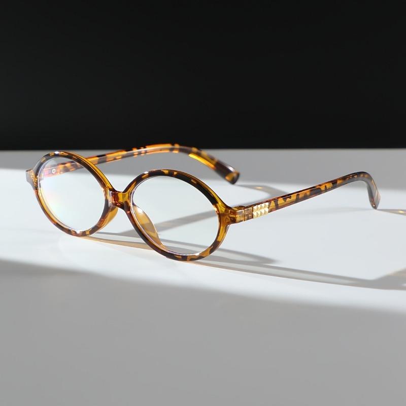 1 Stück Damen-Brille mit ovalem Rahmen Sexy Retro Elegant Lässiges Temperament Brille für den täglichen Weg zur Arbeit Party Straßenstil