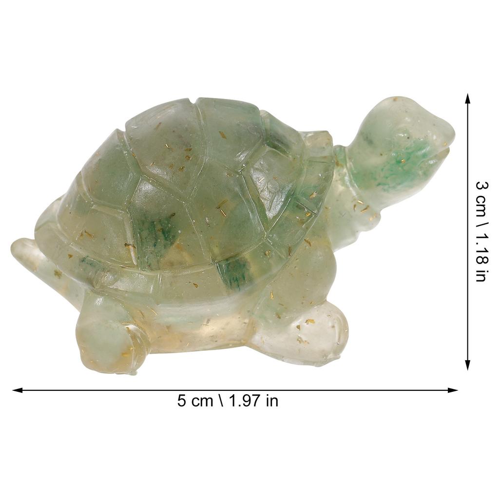 1pc Crystal Turtle Resin Statue For Desk Table Decor Indoor Desk Crystal Ornament Home Office Feng Shui Ornament Animal