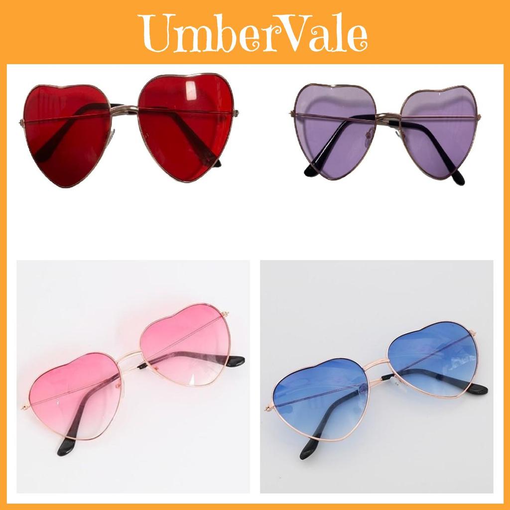 Stylish Heart-shaped Metal Sunglasses With Ocean Lenses Perfect For Fashionable Outfits
