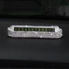 Car Luminous Stealth Lady Cute Diamond-Studded Rhinestone Mobile Car Number Plate Interior Accessories Parking Number Card