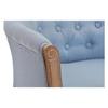 Fauteuil - DKD Home Decor - Bleu - Bois - Polyester - 1 place - 58 x 56 x 69 cm
