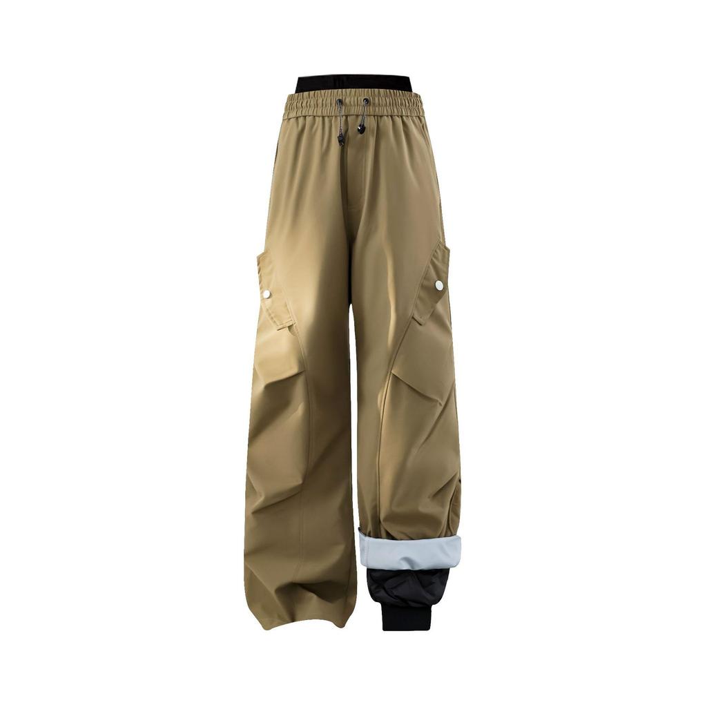 Pantaloni da Sci Soft Shell Impermeabili Antivento Unisex per Primavera/Autunno - Gamba Dritta Alpinismo Outdoor