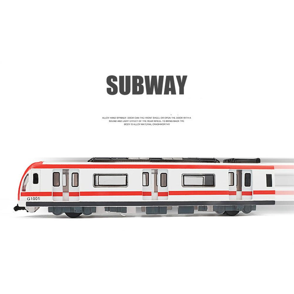 1/87 G1001 High-speed Metro Train Pull Back Connection Vehicle Model Kids Vehicle Children's Toy