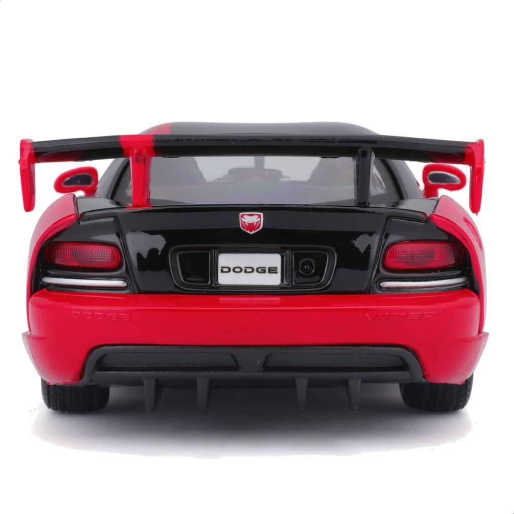 Bburago 1/24 Dodge Viper SRT 10 ACR Red/Black / Diecast Model Car, Finished Product 18-22114 RD