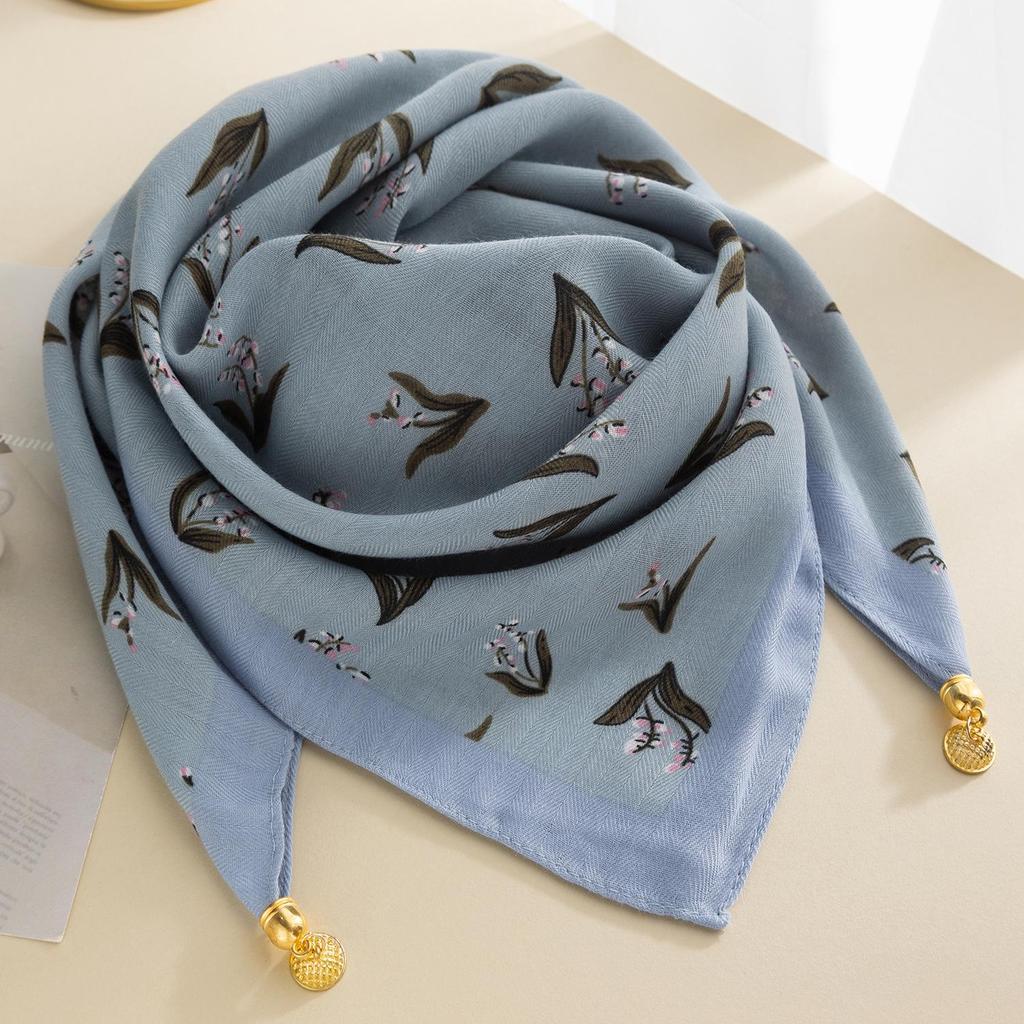 Women's Magnetic Buckle Cotton Scarf - Stylish, Lightweight, Comfortable Neck Protection