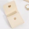 Compact Travel Jewelry Storage Case with a Folding Pouch Design, Separate Storage Spaces, and Snap-Fastened Flap for Small Jewelry