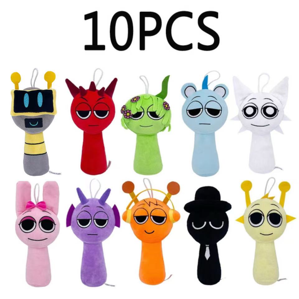 10-20pcs Sprunki Plush Toys Plush Doll Sprunki Game Cartoon Pillow Kids Birthday Gifts Stuffed Dolls Christmas Gift