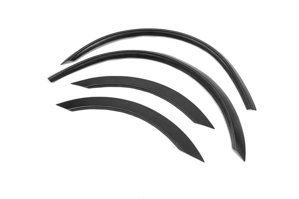 Накладки на арки (4 шт, черные, ABS-пластик) для Mercedes S-сlass W220