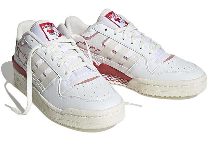 Women's Sneakers Adidas Originals Forum Exhibit Low 2 'White Red' Women's
