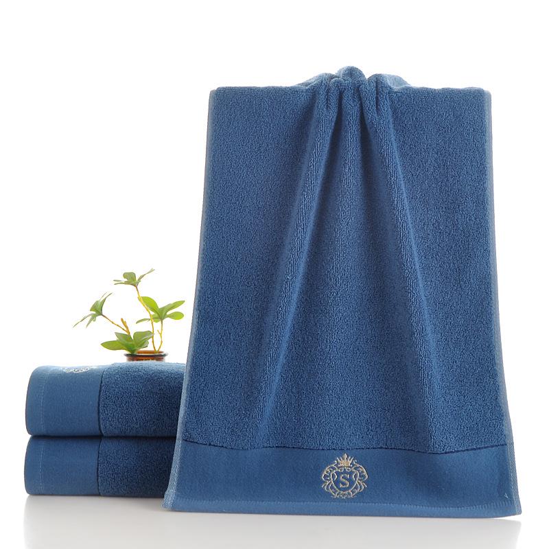 Thick Absorbent Pure Cotton Towel - No Shedding, Customizable Logo for Hotels & Salons
