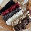 Girls Socks Spring Fall Korean Flipped Calf Sleeve Children Warm Autumn Winter Piled Socks Twisted Sock Sleeve
