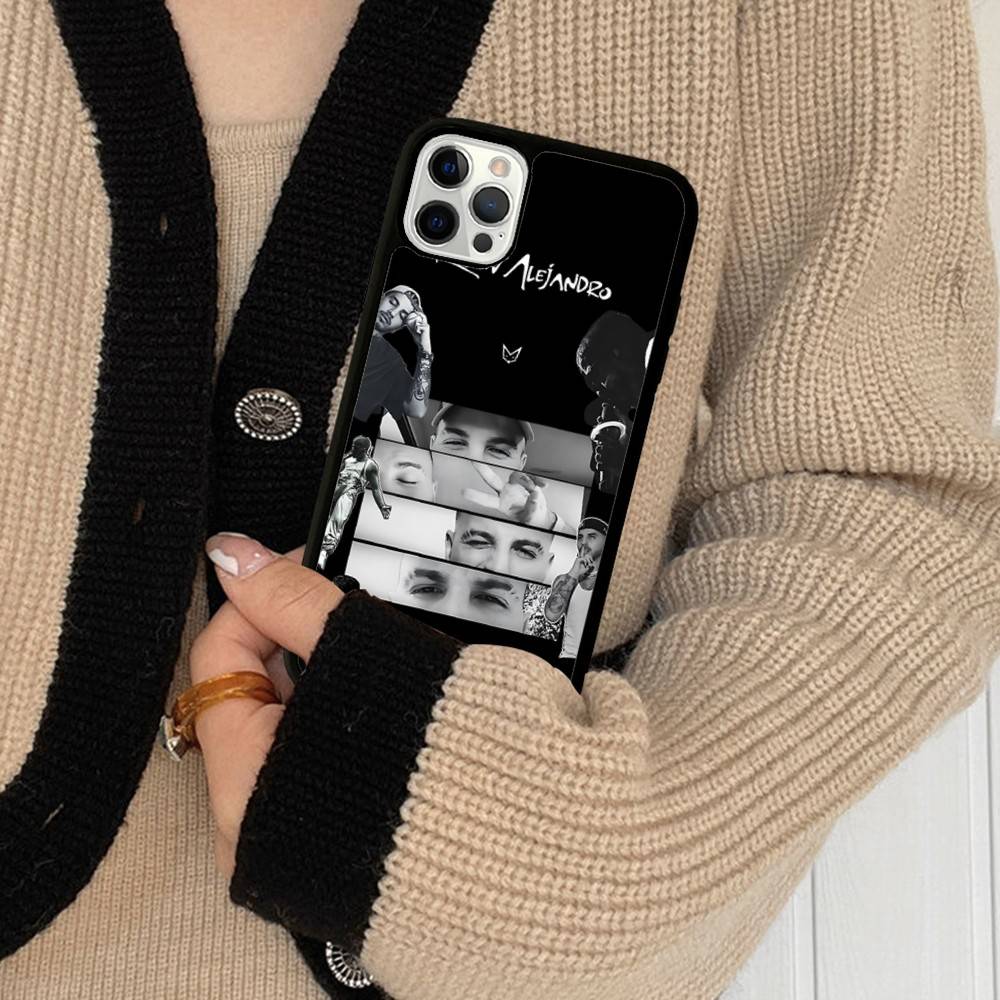 Epc Music R-Rauw Alejandro Rap Phone Case For IPhone 17 16 Pro Max 11 12 13 14 15 Hard PC+TPU Bracket Back Cover