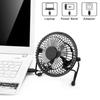 Nyeste 4-tommers mini USB-bordvifte Liten stillegående personlig kjøler USB-drevet bærbar bordvifte 360 graders roterbar