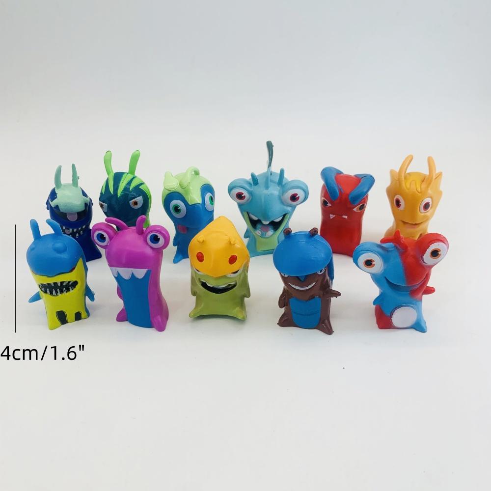 6-24PCS Slugterra Action Figures PVC Magical Beast Monster Slugs Figure Model Collection Toys Gift for Kid Adult