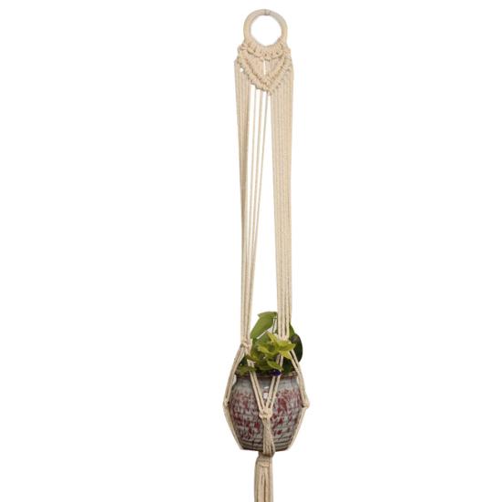 Hanging Pot Holder Plant Planter Basket Hanger Cotton Rope Macrame Braided Craft