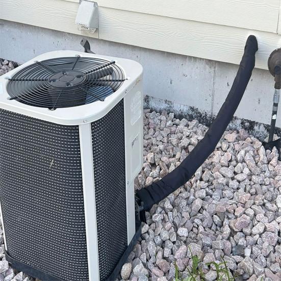 Air Conditioner Pipe Insulation Sleeve UV-Resistant Waterproof Universal Easy To Install 3 Layers HVAC Copper Pipe Insulation Cover