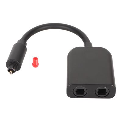 Optischer Splitter 1 Eingang 2 Ausgänge Stecker auf Buchse 6-Kern Optische Faser Schallwandler für PS3 für Xbox