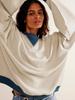 Autumn and Winter Fashion New Women's Sports Hoodie Round Neck Patchwork Casual Contrasting Long Sleeved Warm Pullover
