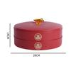2025 New Year Snack Tray Vintage Chinese Style Simple Storage Box Candy Nut Biscuit Dessert Storage Box Dining Table Decorations