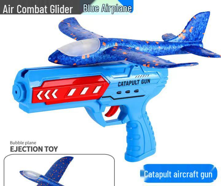 Catapult Aircraft Toy - Hand-Thrown Glider with Crash-Resistant Foam for Boys
