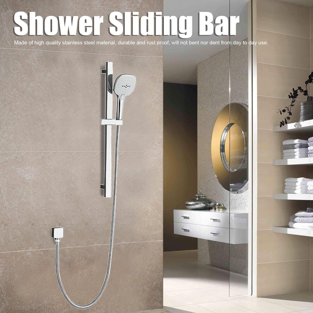 Shower Sliding Bar Stainless Steel Shower Rod Lifter Pipe   Sliding Rod for Home Bathroom Supplies