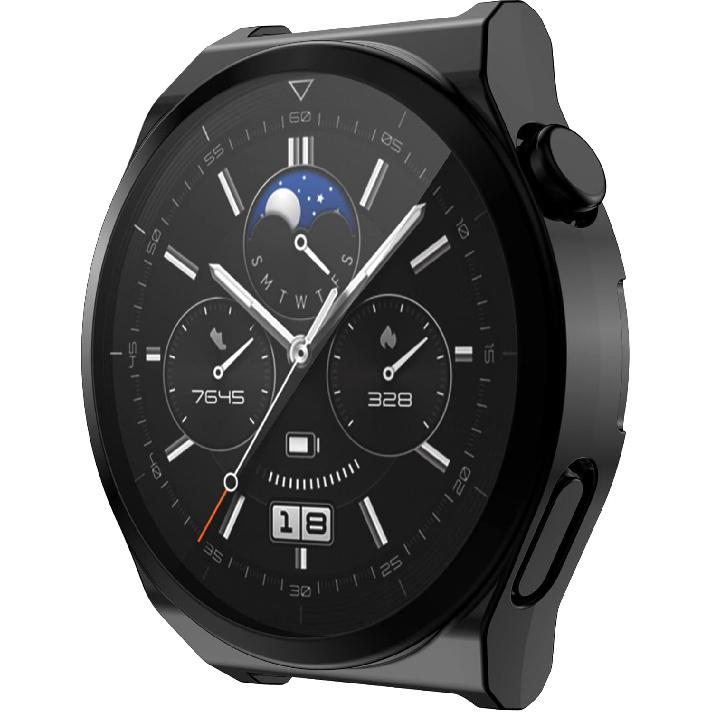 FitTurn 43mm 46mm Case for Huawei Watch GT3 pro Screen Protector Overall Protective Ultra-Thin TPU HD Clear Cover (46mm, SixColors)