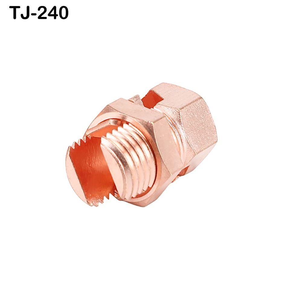 Electrical Equipment Copper Split Bolt Connector Rose Gold Cord Bolt Copper Split Connector Cable Wire Clips