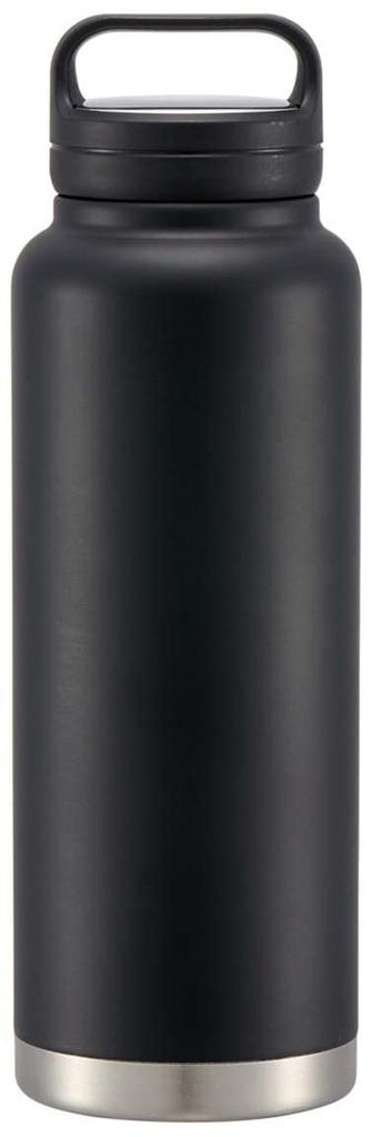 Skater Stainless Steel Mug Bottle 1200ml with Screw Handle Skater Black Thermal/Cold STSC12-A