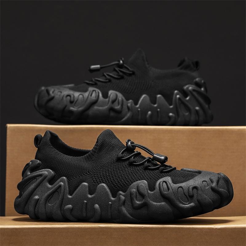 YRZL Men's Sneakers Fashion Athletic Shoes Breathable Soft Comfort Male Casual Shoes Lightweight Walking Shoes