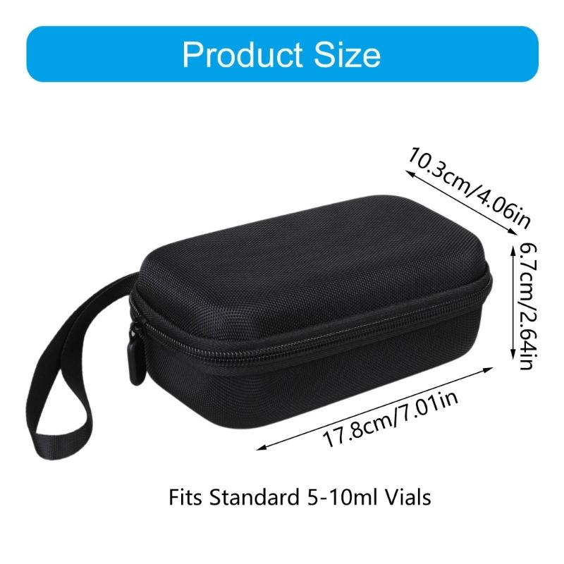 10 Compartment Portables Insulin Storage Case Insulin Small Bottle Organizers Medicals Bags For Diabetes Supply