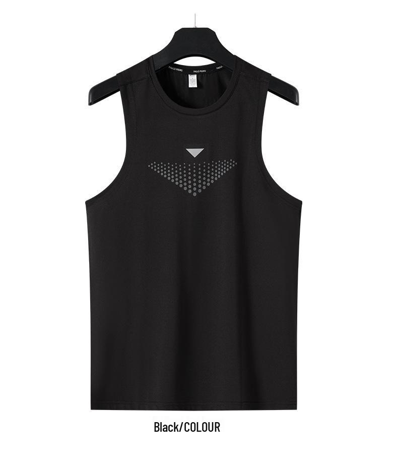 Men's Ultra-Thin Quick-Dry Elastic Sports Tank Top, Multi-Color, Sleeveless