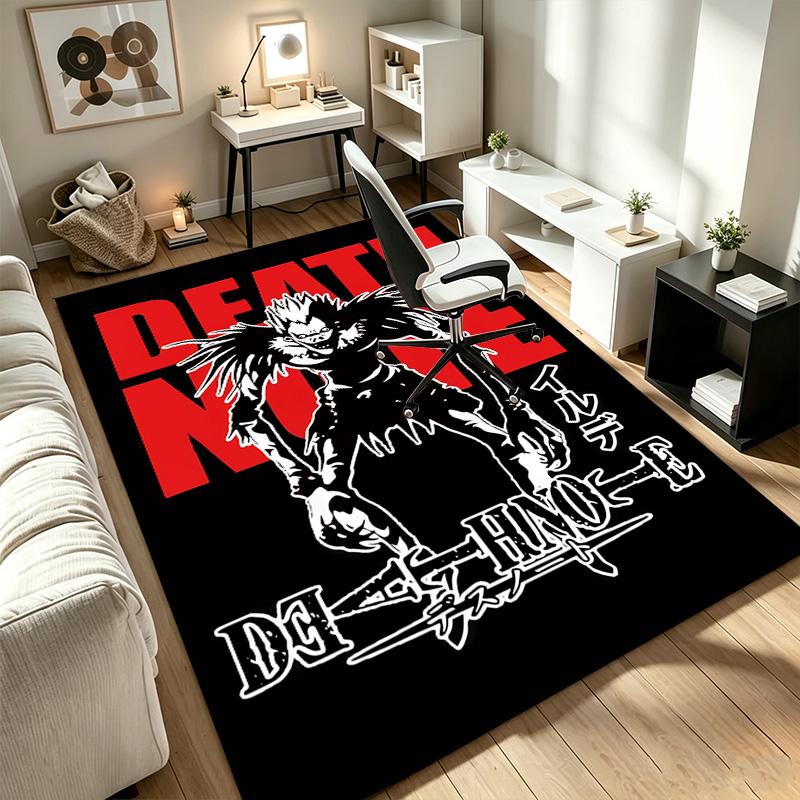 Death Note A rug suitable for office chair areas living rooms and computer desks perfect for home offices and an ideal holiday gift