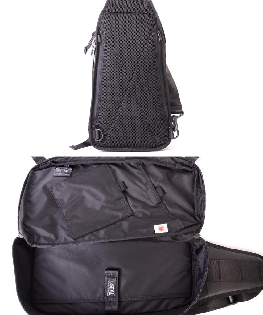 Seal Expandable Large Crossbody Made In Men's One-Shoulder Bag, Waterproof, Capacity, Bag, Japan, PS-153BK