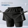 Men's Double-Layer Summer Sports Swim Trunks