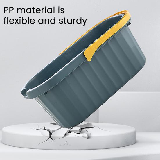 Kbelík na mop Obdélníkový design Zesílený PP materiál Snadno přemístitelná rukojeť Víceúčelový úložný kbelík