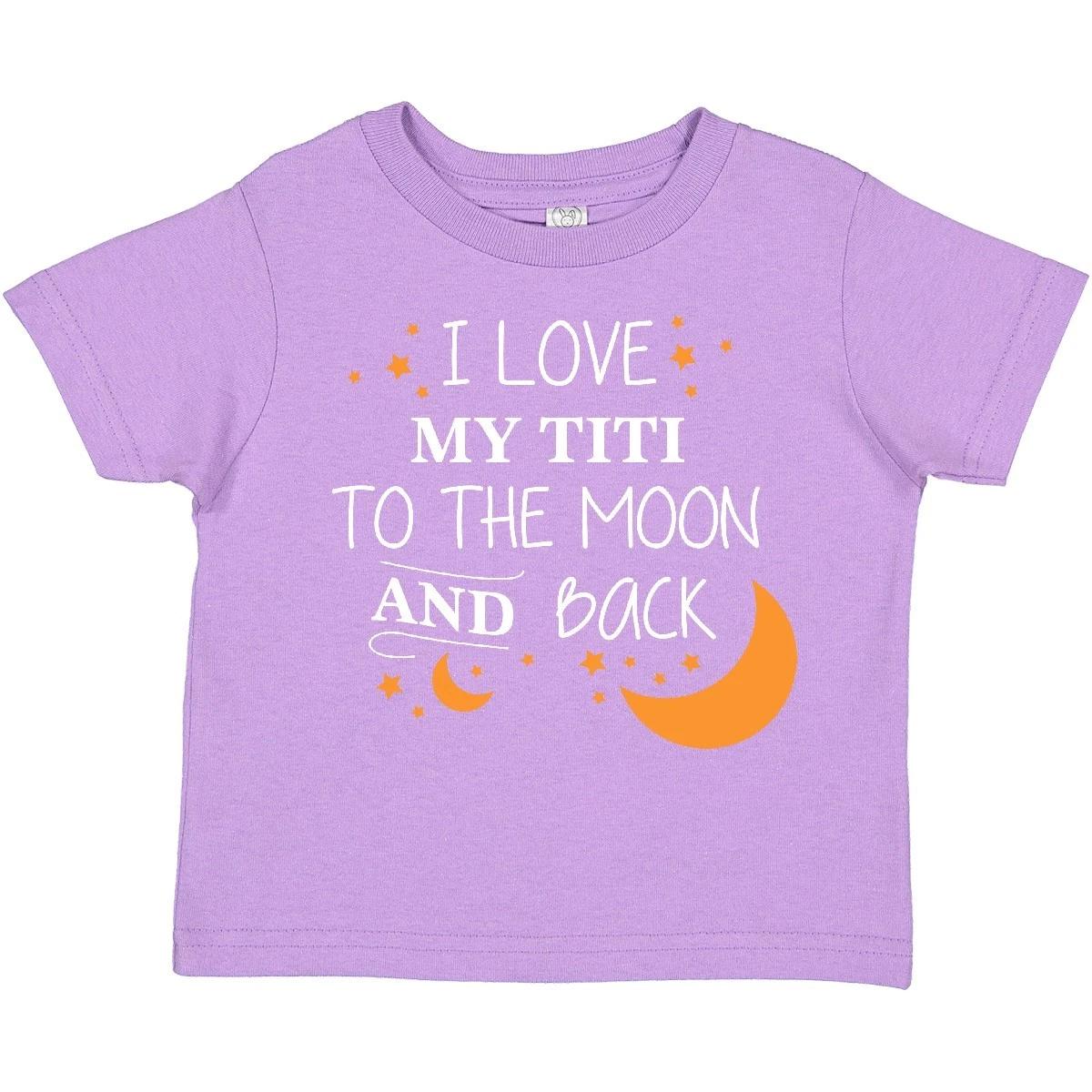 Inktastic I Love My Titi To The Moon And Back Toddler T-Shirt Family You Aunt 100
