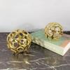 Creative Metal Hollow Ball Statue Crafts Golden Ball Geometric Ornaments Living Room Children's Room Ornaments Home Decoration