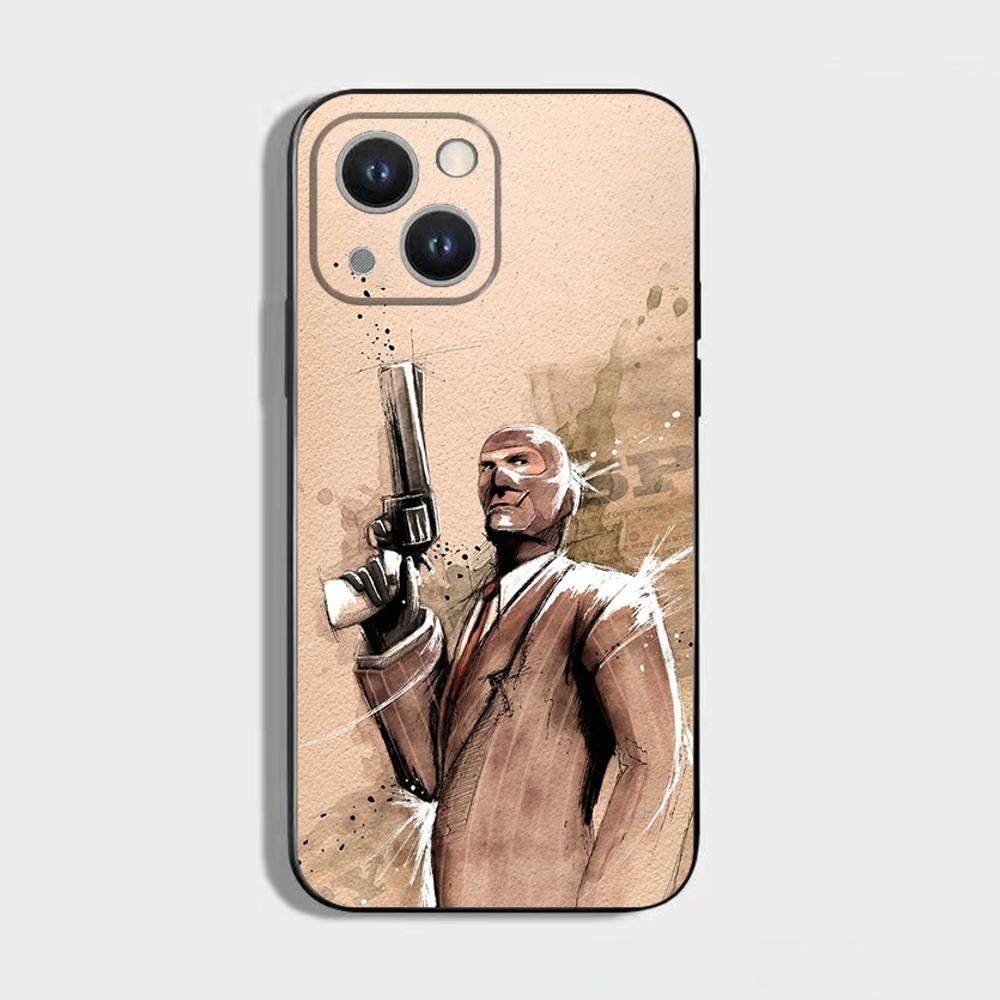 Team F-Fortress 2 Game 1 Phone Case For iPhone 16 15 Plus 14 13 Pro Max 12 Mini 11 X XS XR 7 8 8Plus Black Soft Phone Coque