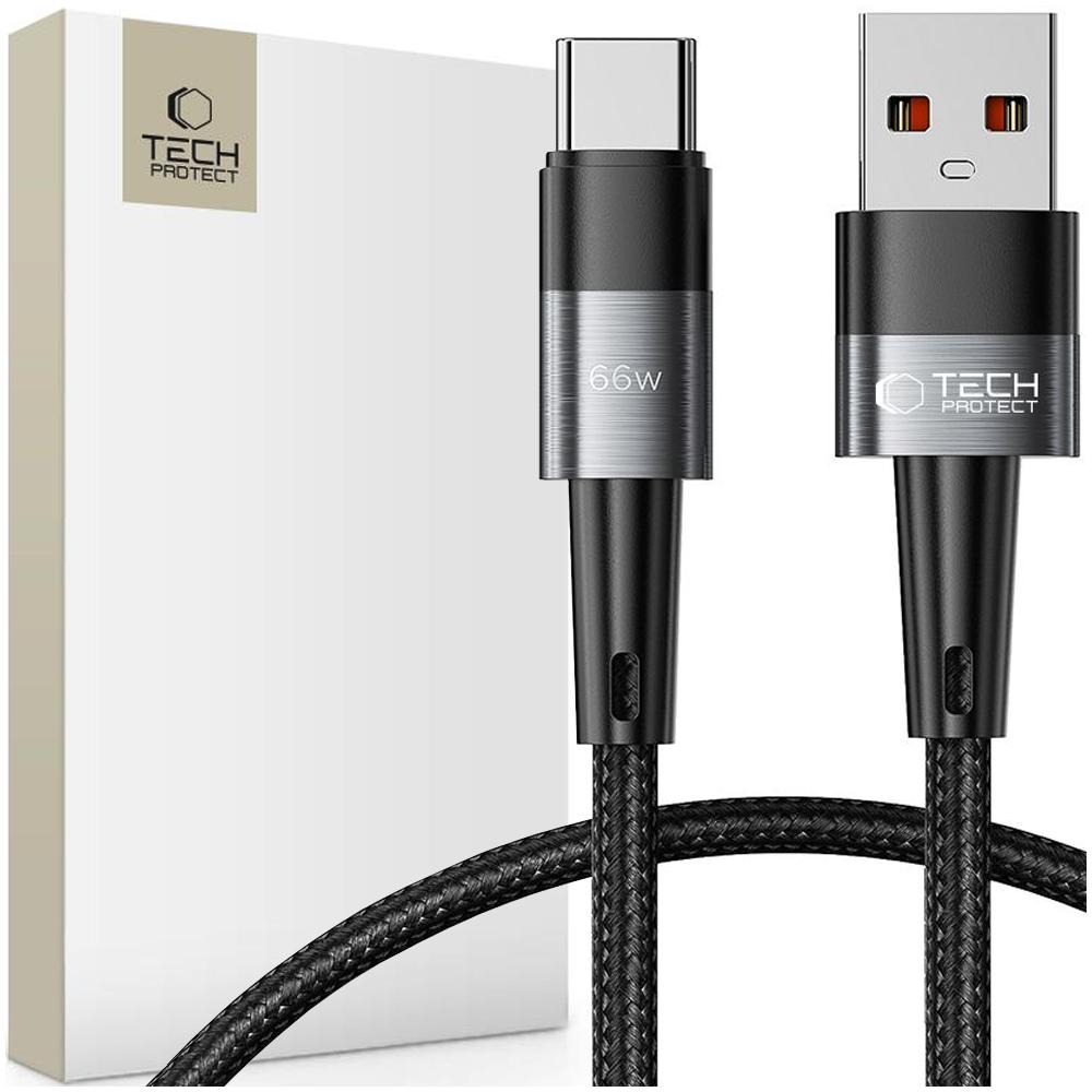 Tech-Protect Ultraboost Type-C Cable 66W/6A 25Cm Grey