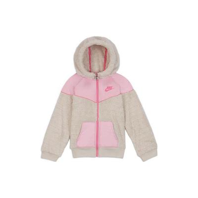 Jacket With Logo Print And Hood Kids Jackets Pink DD2883-104