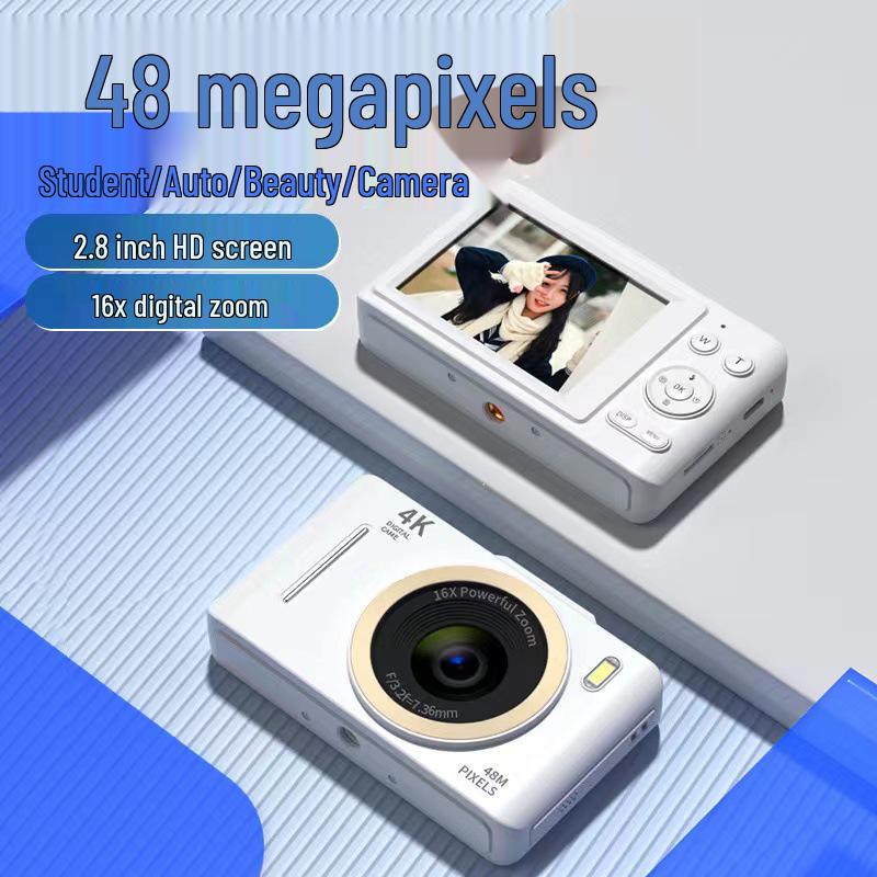 Retro 4K HD Portable CCD Camera for Students & Travel