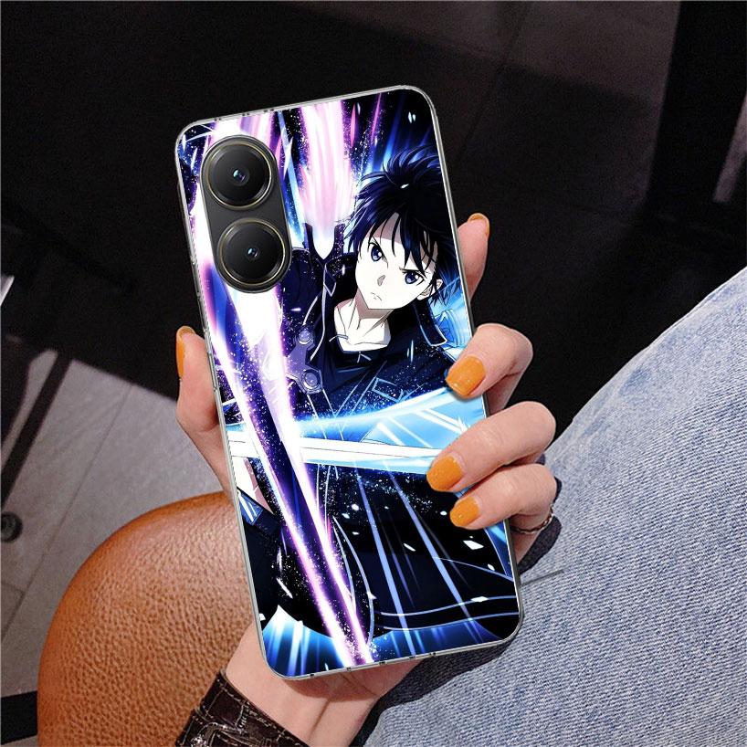 Sword Art Online Kirito Phone Case For Xiaomi Poco X7 X6 X5 Pro F7 Ultra Redmi 15C 15 13C 13 12C 12 10 10A 10C 9 9A 9C 9T Cover