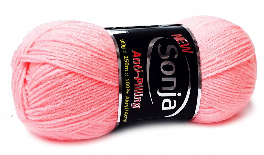 NEW sonja 100% acrylic anti-pilling neo pink 201