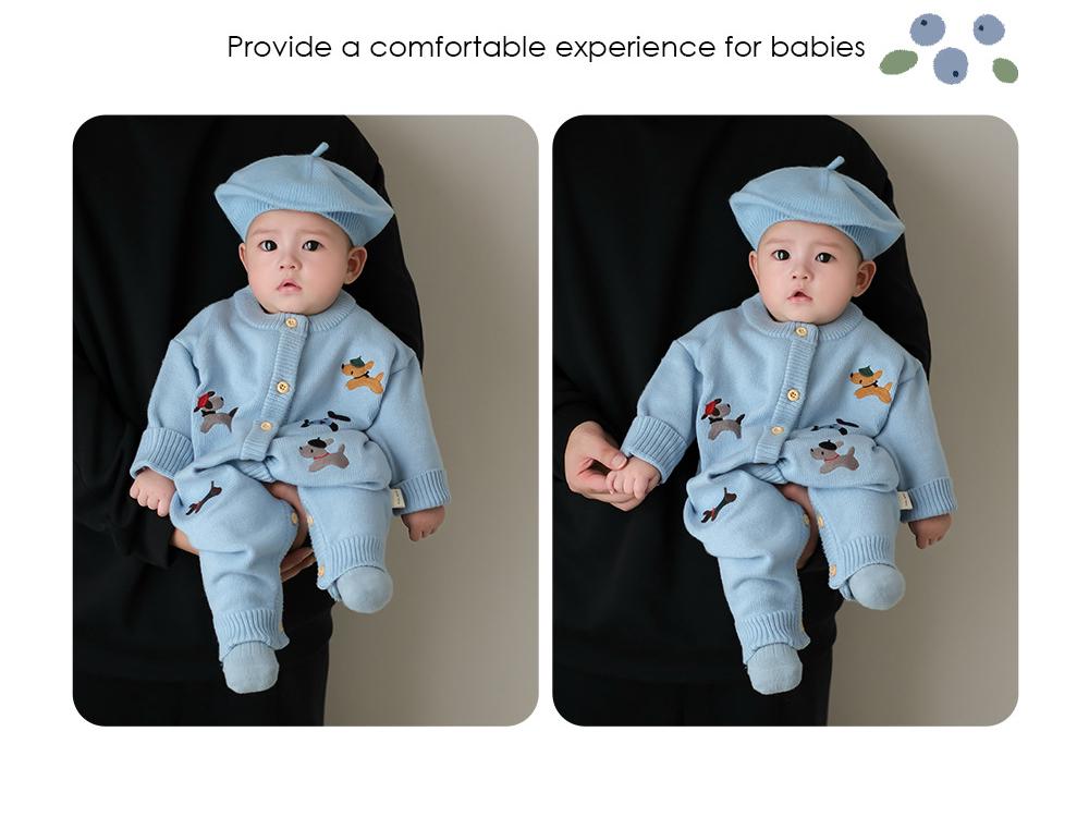 Autumn & Spring Baby Knitted Romper - Infant & Toddler Full Moon Outfit