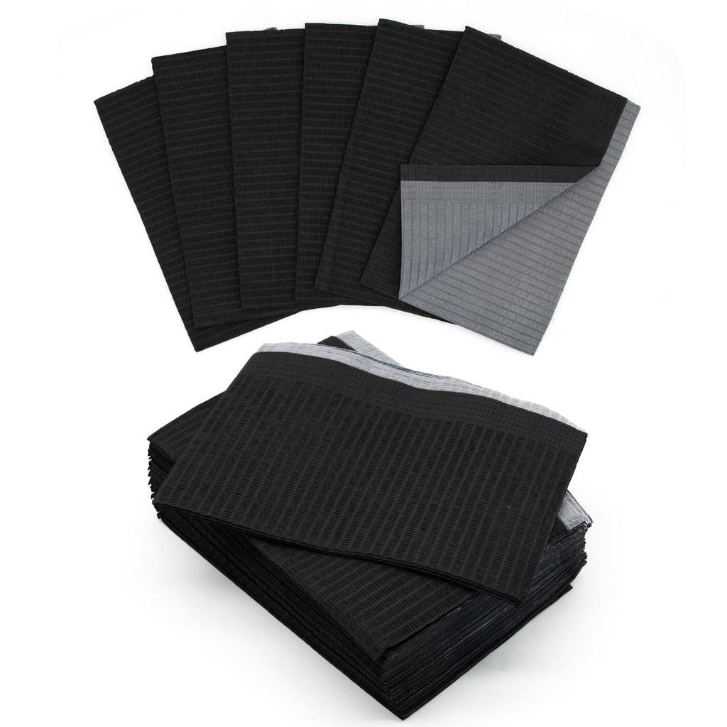 Waterproof Disposable Tattoo Table Mat with Laminated Paper Placemat and Bib Scarf