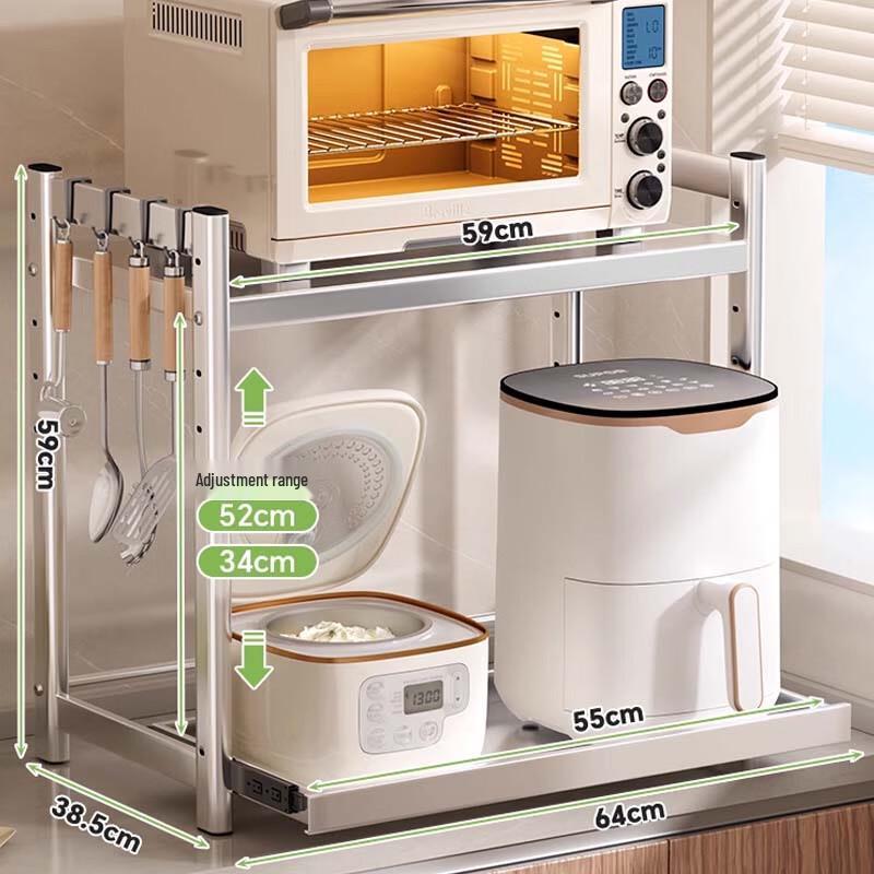 

Stainless Steel Microwave Oven Storage Rack