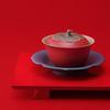 WanQianTang Vermilion Glaze Ceramic Kung Fu Tea Set