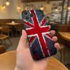 Flag Union Jack British UK Black Soft Cover Phone Case For iPhone 17,16,15,14,13,12,11,Pro,Max,Plus