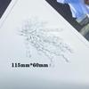 Exaggerated Tassel Crystal Fireworks Earrings and Floral Beaded Fashion Hair Accessories