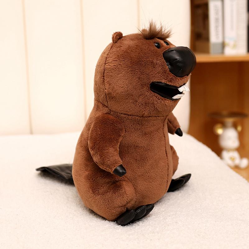 Kawaii Simulierte Biber Plüschpuppe Lebensechte Biber Plüsch Niedliches Plüschkissen Spielzeug Weiche Sofa Raumdekoration Kindergeburtstag Weihnachten Geschenke